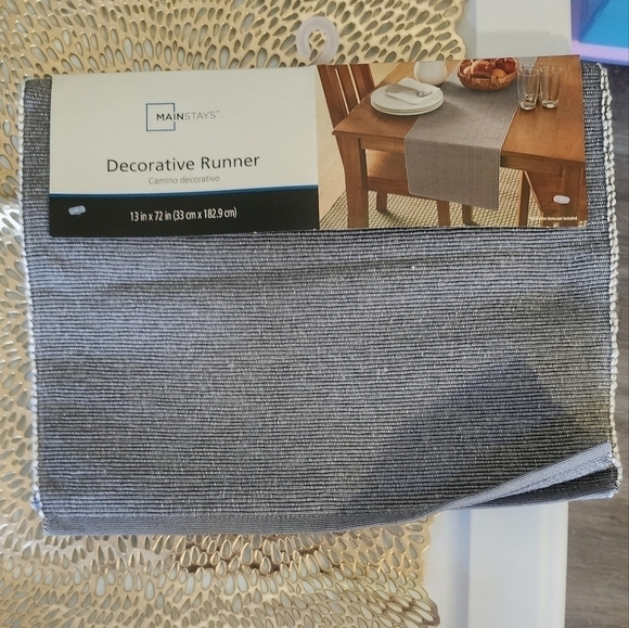 Decorative table runners silver and gold color - Picture 5 of 8